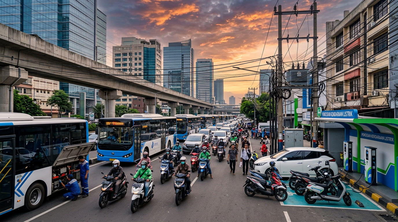 Pertumbuhan Transportasi Listrik dan Tantangan Infrastruktur di Kota Indonesia